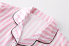 Umeyda Women & Girls Pajamas Set, Soft Satin Lightweight Silk Button-Down Top with Shorts 2 Piece PJS for Mom Boys Kids Gifts