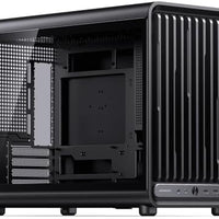 JONSBO D33 Black Micro ATX PC Case,High Airflow MATX case with Tempered Glass Panel,9 Fan Positions,High Compatibility,Supports MATX BTF MB, 435mm GPU/360AIO/172mm Air Cooler,ATX/SFX PSU,Black