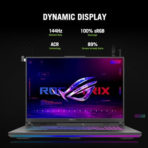 ASUS ROG Strix G18 (2025) Gaming Laptop, 18” ROG FHD+ 16:10 144Hz, NVIDIA® GeForce RTX™ 5050, AMD Ryzen™ 9 8940HX Mobile Processor, 16GB DDR5-5200Mhz, 1TB SSD, Wi-Fi 6E, Wind 11 Home