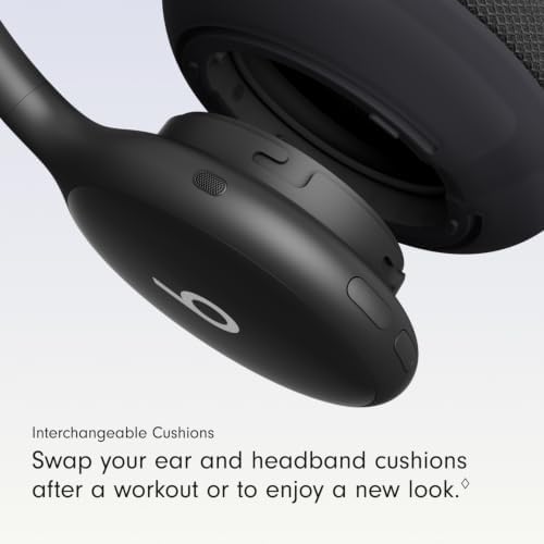 Beats 360 - Black Over-Ear Headphones with Black Performance Knit Cushions