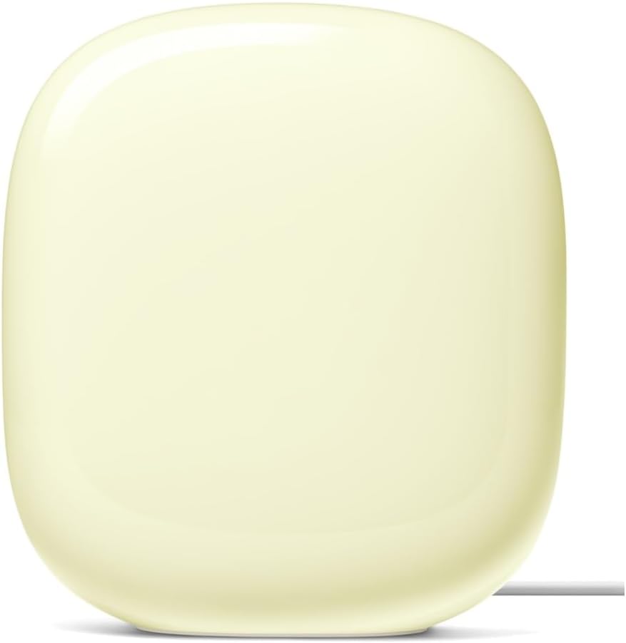 Google Nest WiFi Pro - Wi-Fi 6E - Reliable Home Wi-Fi System with Fast Speed and Whole Home Coverage - Mesh Router - Lemongrass