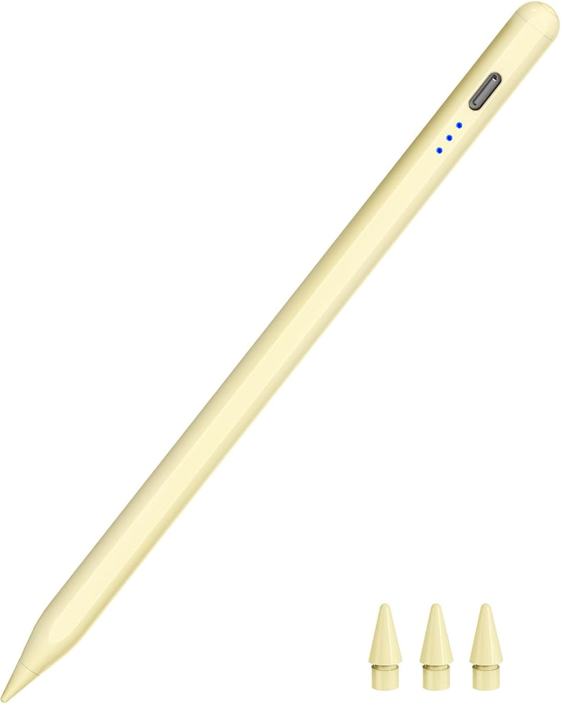 HATOKU Stylus Pen for Apple iPad 2018-2026 for Note-Taking Drawing Yellow
