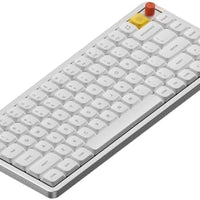 nuphy Air75 V3 Low Profile Mechanical Keyboard, 75% Custom Hot Swappable Wireless Keyboard with Gasket Mount, RGB Backlit, Multi-Device Bluetooth/2.4GHz/USB-C for Mac Windows, White-Brown Nano Switch