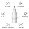 Upgraded Replacement Tips for Apple Pencil, Mix Metal Tips for Apple Pencil 2nd Generation/ 1st Gen/USB C/Pencil Pro Tips(4 Pack)