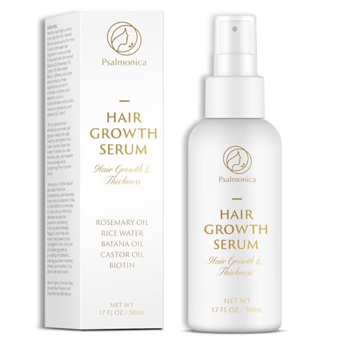 Hair Growth Serum: Rosemary Batana Castor Oil Rice Water Biotin Hair Oils for Hair Growth - Hair Growth Thickening Product - Hair Loss Treatments for Women Men(50 ML)