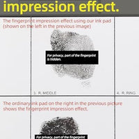 prismite Fingerprint Ink Pad, XL Size, 7 * 4 in, Black, FPP1