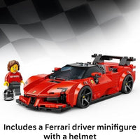 LEGO Speed Champions Ferrari SF90 XX Stradale Sports Car Building Toy for Kids - Building Set W/Ferarri Driver Minifigure for Boys & Girls, Ages 9+ - Gift Idea for Birthdays - 77254