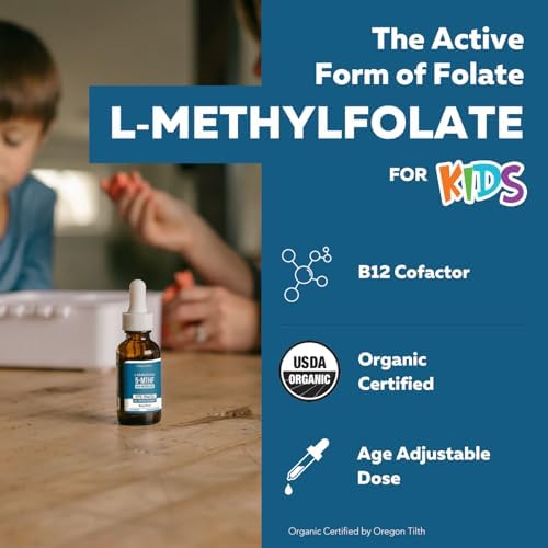 Organic Kids Methylfolate + Methyl B12 Cofactor - Organic Berry Flavor ...