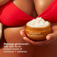 Josie Maran Vanilla Vibezzz Whipped Argan Body Butter, Travel Size, 2 fl oz