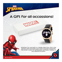 Reloj analógico vintage Spider-Man para adultos, diseño resistente al agua con movimiento de cuarzo y material de alta calidad