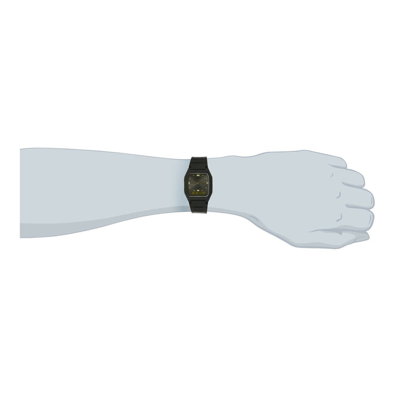 Reloj Casio Ana-Digi para hombre con alarma, fecha/mes, resistente al agua con diseño retro y pantalla analógico-digital