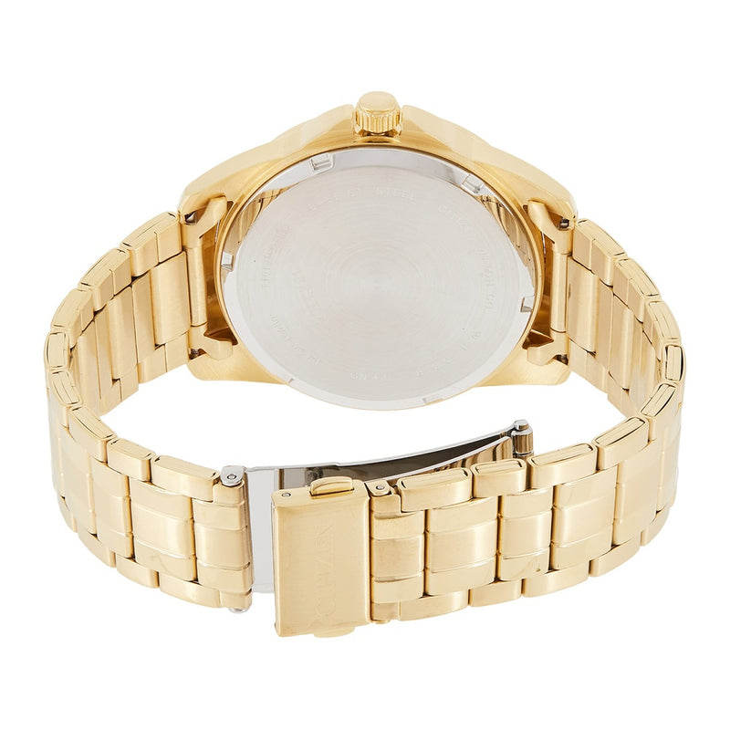 Reloj de cuarzo Citizen para hombre en acero inoxidable, diseño clásico con segundero luminoso y función de día/fecha
