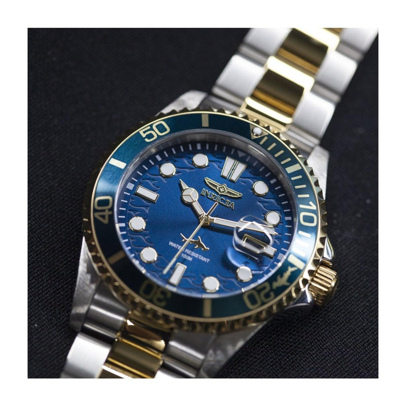 Invicta Pro Diver Reloj de cuarzo para hombre con correa de acero inoxidable en dos tonos, modelo 30021