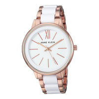 Reloj de pulsera de resina para mujer con cristal mineral resistente y movimiento de cuarzo japonés de Anne Klein