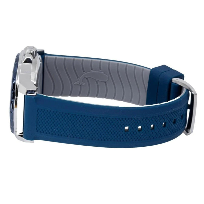 Bulova Marine Star 98A303 Automatic 45mm Blue Dial Rubber Strap Men's Watch