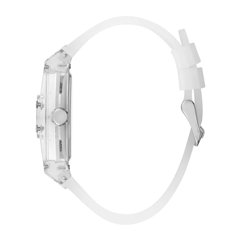 Reloj para hombre GUESS Trend Tonneau con esfera multifuncional de día, fecha y hora internacional