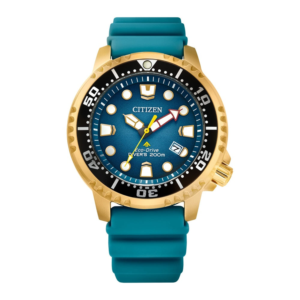 Citizen Promaster Dive Eco-Drive con fecha, ISO Certificado, Manos y Marcadores Luminiscentes, Bisel Giratorio