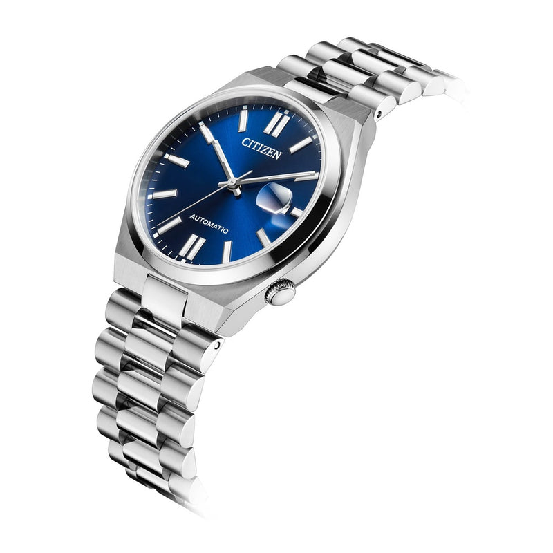 Reloj Citizen Tsuyosa automático para hombre, diseño deportivo, acero inoxidable, mecanismo automático, resistencia al agua