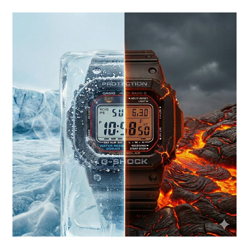 Casio G-Shock GWM5610-1 Reloj deportivo de resina para hombre, resistente y con energía solar, color negro