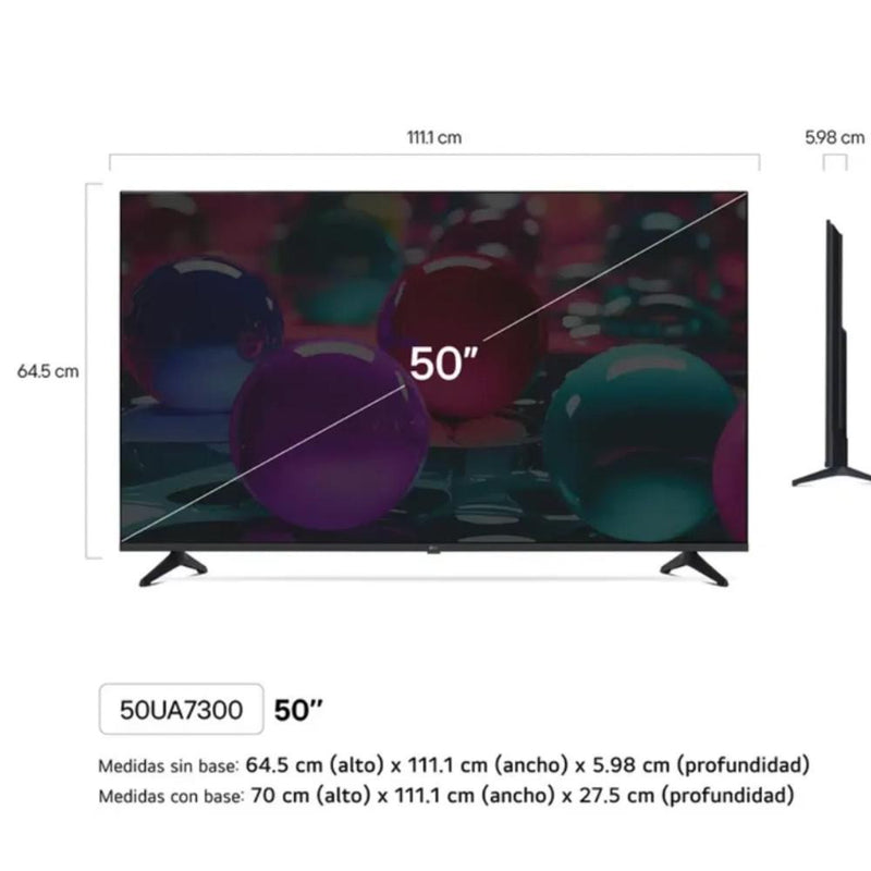 Televisor LG 50” 4K UHD Smart TV webOS 50UA7300PSB