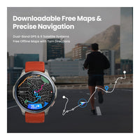 Amazfit Balance 2 - Reloj inteligente con cristal de zafiro, GPS de doble banda, batería de 21 días y múltiples modos deportivos