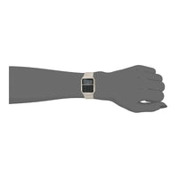 Reloj Casio Vintage Serie CA53W con calculadora, cronómetro, resistente al agua, en beige, para hombres. Función de alarma y tiempo dual