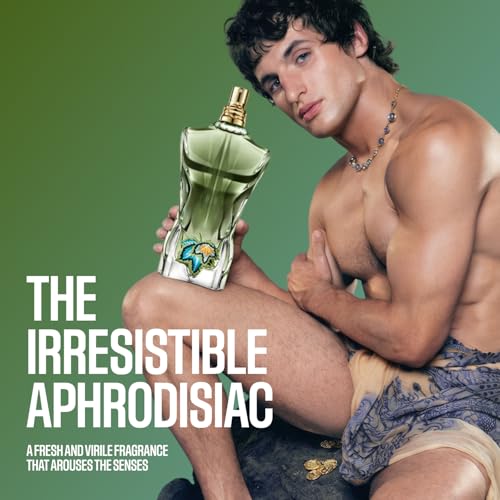 Jean Paul Gaultier Le Beau Paradise Garden Eau de Parfum for Men - Long Lasting Fresh Woody Aquatic Mens Cologne with Coconut Water, Green Fig & Sandalwood - Designer Fragrance Spray, 2.5 oz