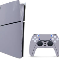 MightySkins Skin Compatible with PlayStation 5 Slim Digital Edition Bundle - Solid Gray | Protective, Durable, and Uniqu