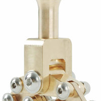 Fret Press Head fret press-01, Copper & Stainless Steel Luthier Tool, Ergonomic Handle, Anti-Slip notch, adaptable for E
