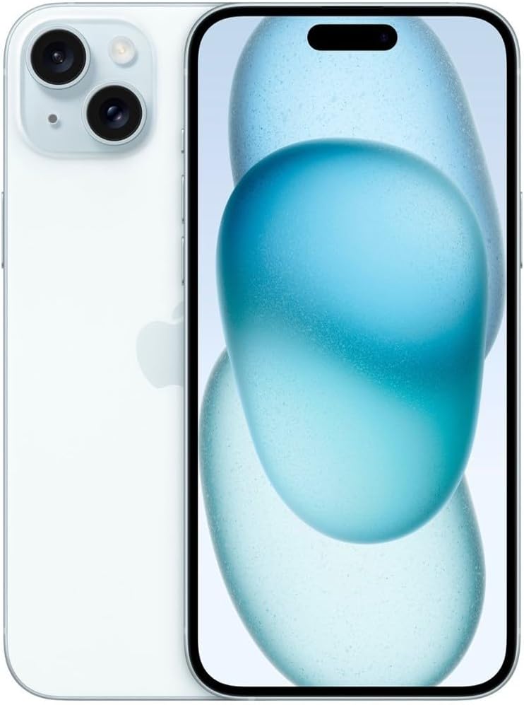 Apple iPhone 15, 256GB, Blue - Unlocked (GSM Only) (Renewed)