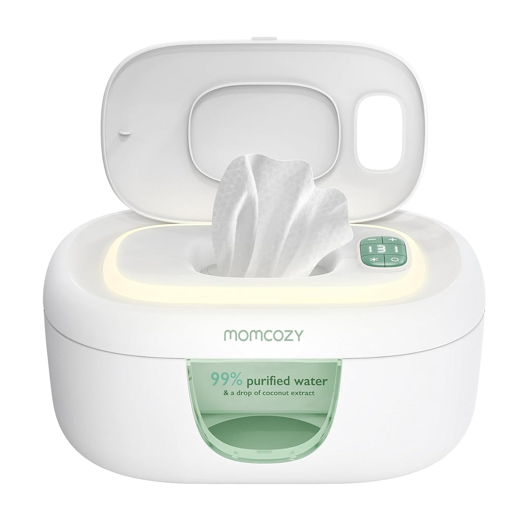 Momcozy Baby Wipe Warmer, Innovative Spring Design,Large Capacity Dispenser