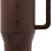 HydroJug Traveler 40oz, Insulated Tumbler with Handle & Straw, Chestnut