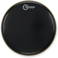 Aquarian Drumheads CC18BK Classic Clear 18-inch Tom Tom Drum Head, gloss black