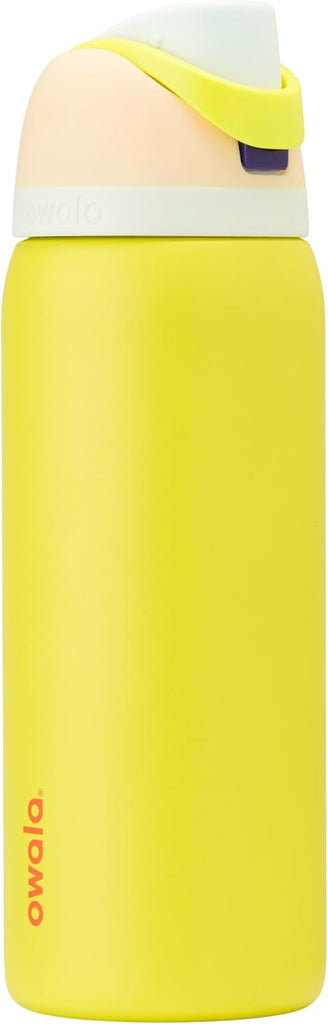 Owala FreeSip Stainless Steel Water Bottle 32 oz Lemon Limeade