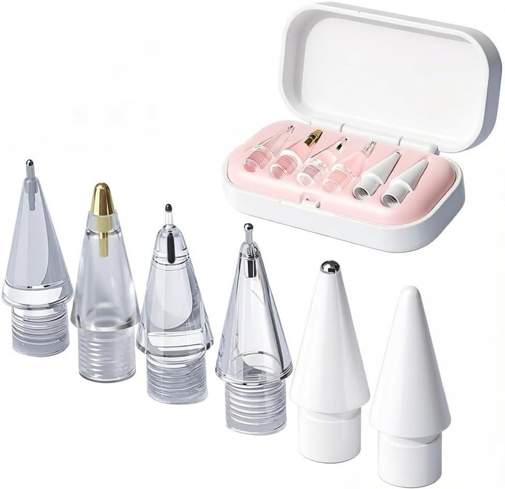 Mangix 6 Pack Replacement Pencil Tips with Case for Apple Pencil Pro/2nd/1st/USB-C