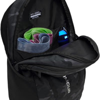 Under Armour Unisex Hustle 6.0 Backpack, (007) Black/Black/Metallic