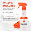 WHOOSH! Screen Shine Pro 16.9 fl oz Refillable TV Screen Cleaner with Microfiber Cloth - Streak-Free Cleaner for Flat Screen, OLED TV, LCD, Smart TV, and Monitors - Non-Toxic and Odorless Formula