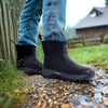 WOVENPAK Waterproof Garden Shoes Rain Boots for Men, Ankle Rubber Work Boots, Insulated Outdoor Mud Boot for Gardening, Hunting, Farming, Camping and Yard, Size 6-13