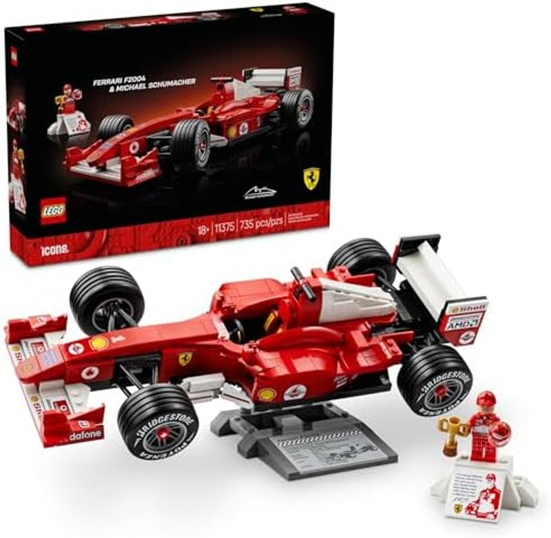 Ofertaza, LEGO Icons Ferrari F2004 & Michael Schumacher Building Set