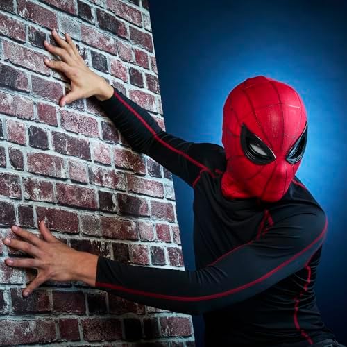 Spider-Man Marvel Legends Series Homecoming Electronic Expressive Mask, Premium Interactive Roleplay Gear for Adults