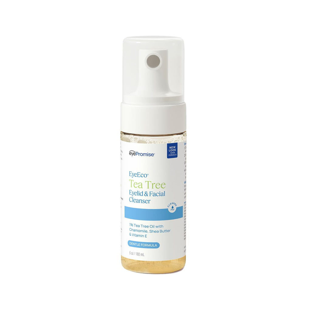 EYEECO Gentle Tea Tree Eyelid & Facial Cleanser, 6 oz