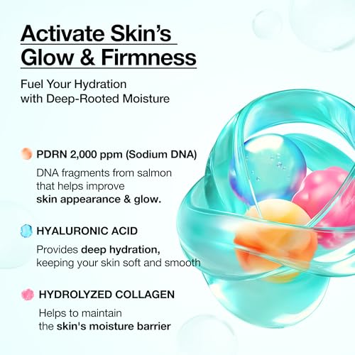 Anua PDRN Collagen Glow Facial Serum Spray, Hydrating Face Mist, Hyaluronic Acid, dewy glass finish, All Skin Types, Instant Plumping Hydration, Firming Care, Korean Skincare, 3.38 fl oz
