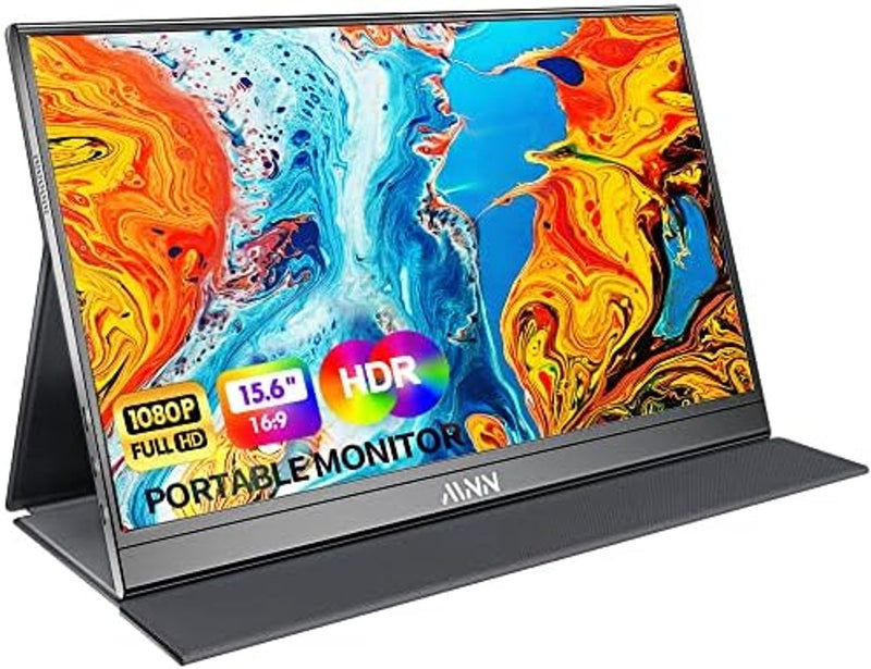 MNN 15.6" FHD 60Hz Portable Monitor USB-C HDMI IPS HDR Gaming Laptop