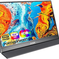 MNN 15.6" FHD 60Hz Portable Monitor USB-C HDMI IPS HDR Gaming Laptop