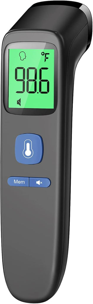 No-Touch Thermometer for Adults, Kids, Babies, 1-Sec Fast Accurate (Black)