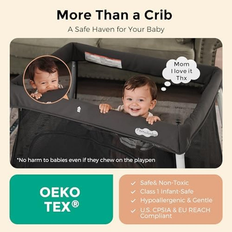 Ofertaza, Pamo babe Travel Pack and Play, Certified Baby Safe Travel Crib, Extra Large
