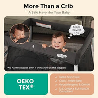 Ofertaza, Pamo babe Travel Pack and Play, Certified Baby Safe Travel Crib, Extra Large