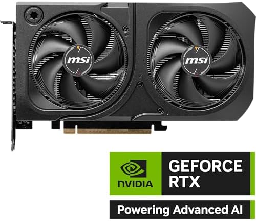 msi Gaming RTX 5060 Ti 16G Shadow 2X OC Graphics Card (16GB GDDR7, 128-bit, Extreme Performance: TBA MHz, DisplayPort x 3 2.1a, HDMI 2.1b, NVIDIA Blackwell Architecture)