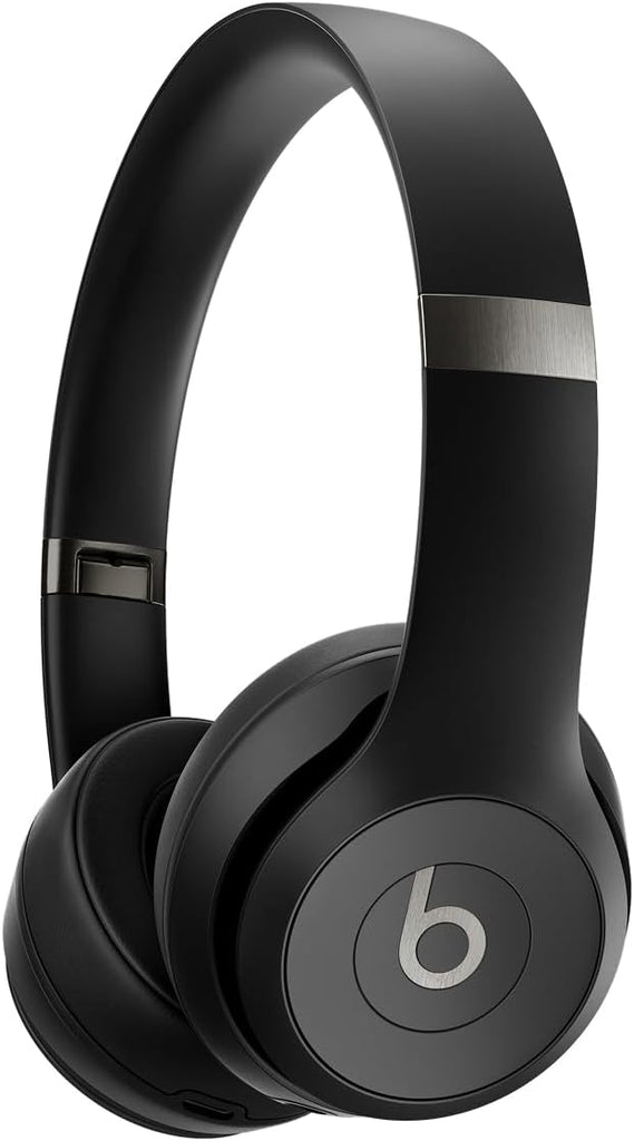 Beats Solo 4 - Wireless On-Ear Bluetooth Headphones, Up to 50-Hour Battery Life, Ultra-Lightweight Comfort, Powerful and Balanced Sound, Apple & Android Compatible - Matte Black - Metallic Pink