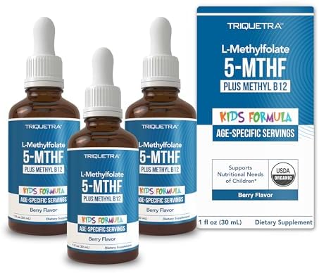 Organic Kids Methylfolate + Methyl B12 Cofactor - Organic Berry Flavor ...